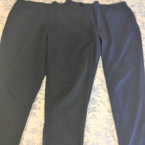 2 Pair Dress or Casual Pants Black and Navy New Day size XL